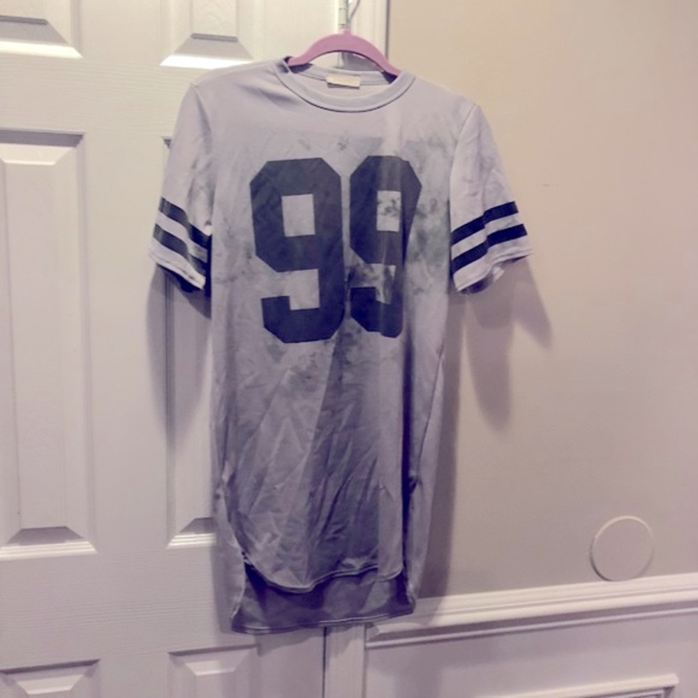 Mind Code Jersey Shirt Dress Medium